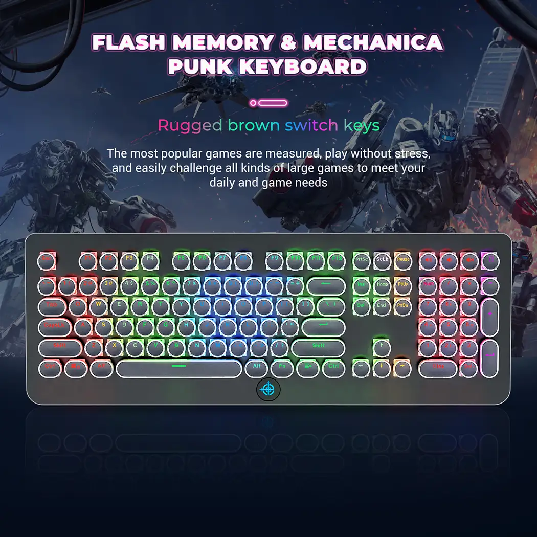 flash memory&mechanica punk keyboard