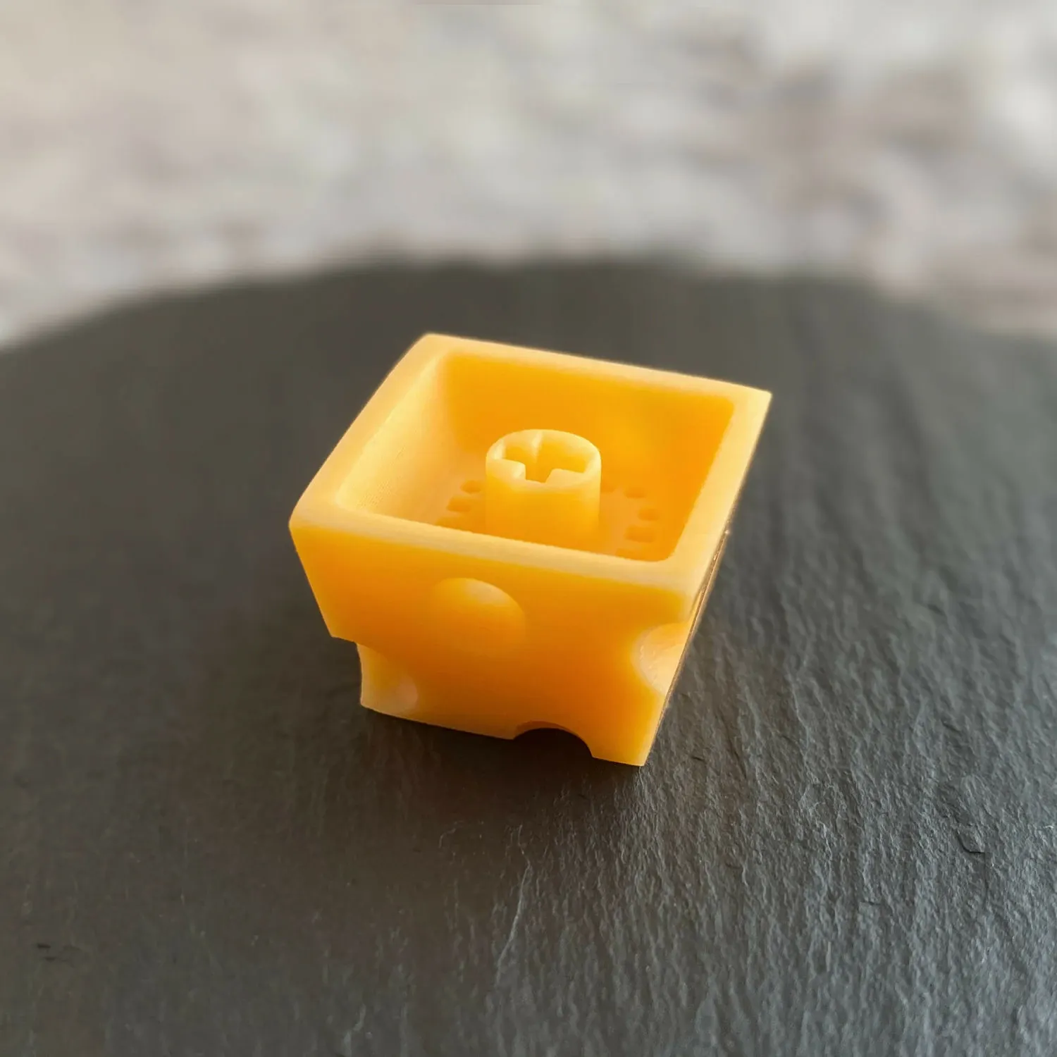 Resin Keycap Cheese Light Yellow Keycap