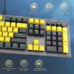 Rainbow Wired Mechanical Keyboard （function）