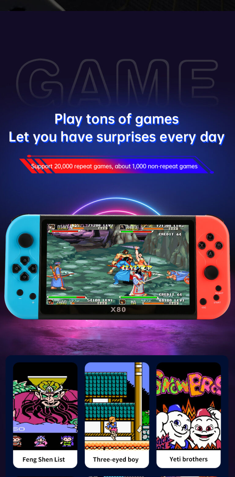 x80 handheld game console review
